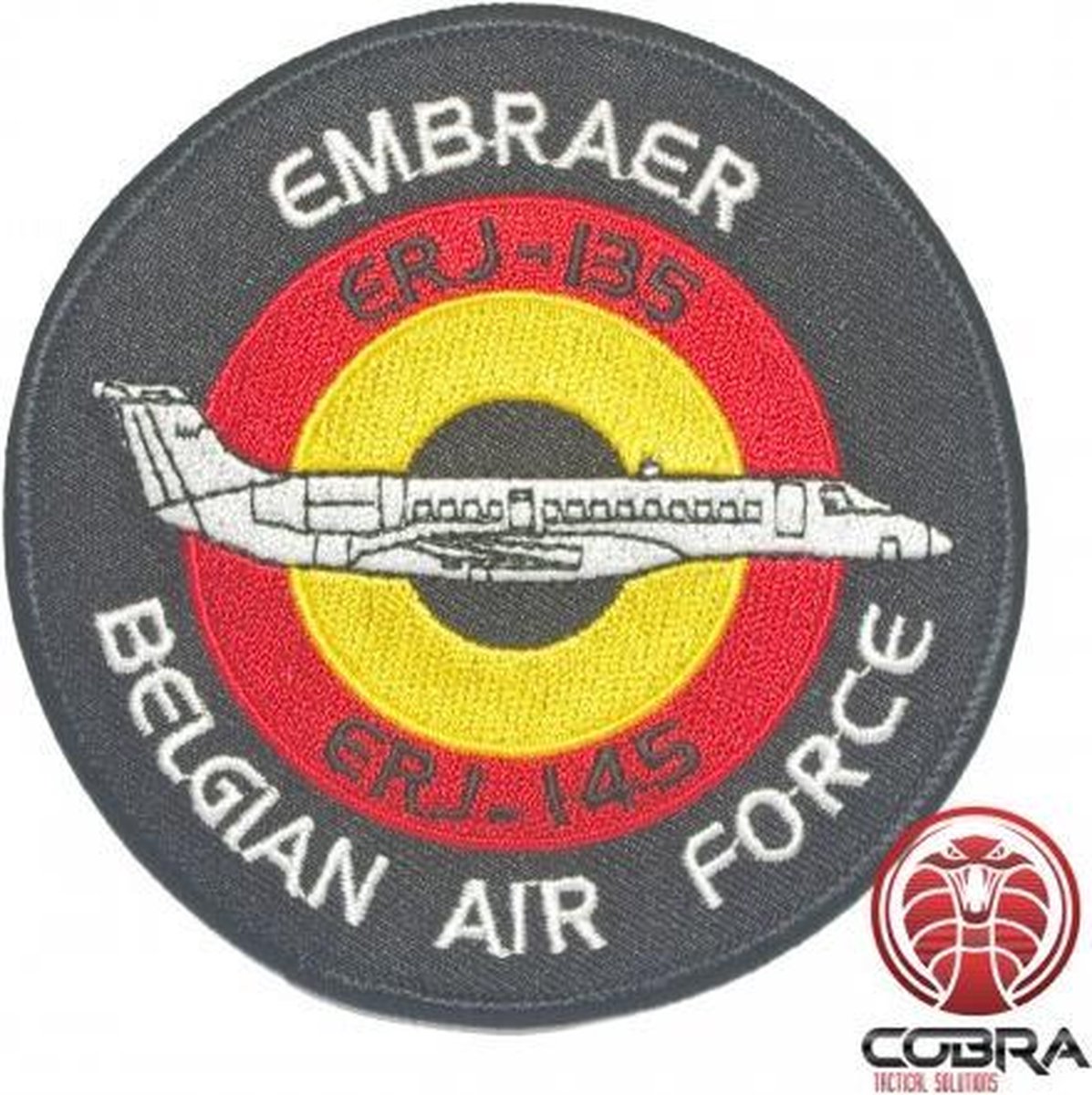 Belgian Air Force Embraer ERJ-I35 ERJ-I45 aviation geborduurde patch | Strijkpatches | Military Airsoft